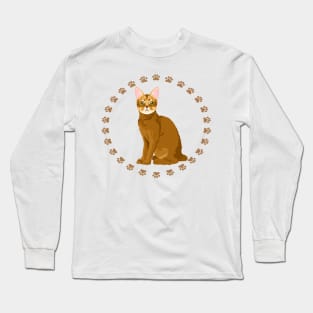 Abyssinian Cat T Shirt Long Sleeve T-Shirt